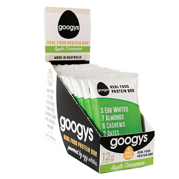 Googys Good Egg Protein Bar Apple Cinnamon 55g x 12 Display