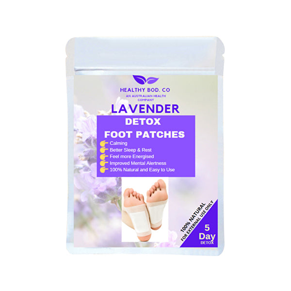 HEALTHY BOD. CO Healthy Bod. Co Detox Foot Patches Lavender x (5 Pairs) 10 Patches