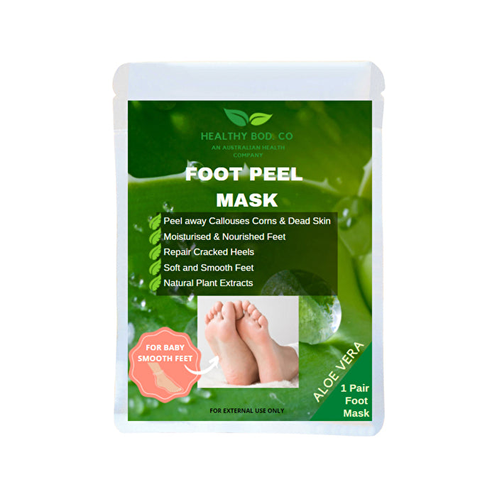 HEALTHY BOD. CO Healthy Bod. Co Foot Peel Mask Aloe Vera x 2 Foot Sock () 1 Pair