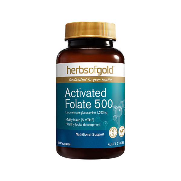 Herbs of Gold Activated Folate 500 60c