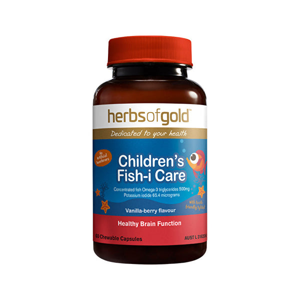 Herbs of Gold Children's Fish-I Care Chewable 60c