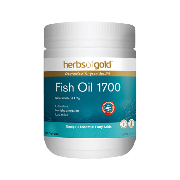 Herbs of Gold Fish Oil 1700 Odourless 200c