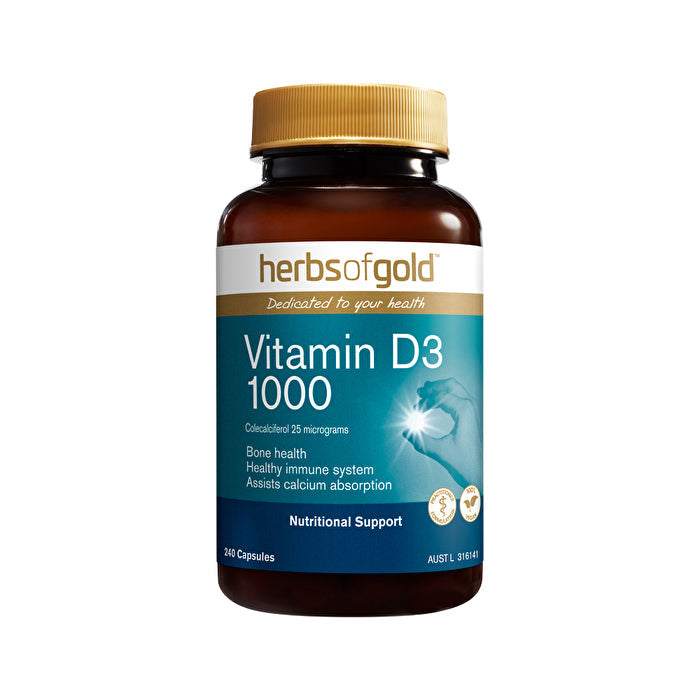 Herbs of Gold Vitamin D3 1000 240c