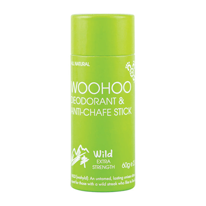 Woohoo Deodorant & Anti-Chafe Stick Wild (Ultra Strength Unisex) 60g