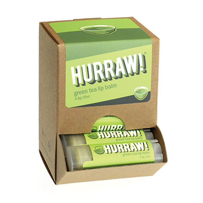 Hurraw! Lip Balm Green Tea 4.3g x 24 Display