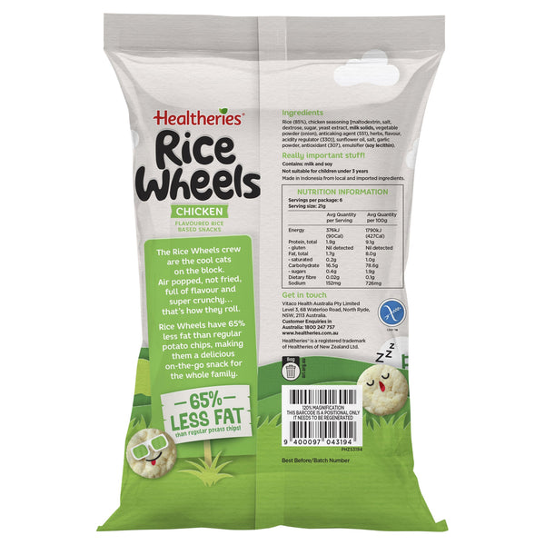 Healtheries Rice Wheels Chicken 21g