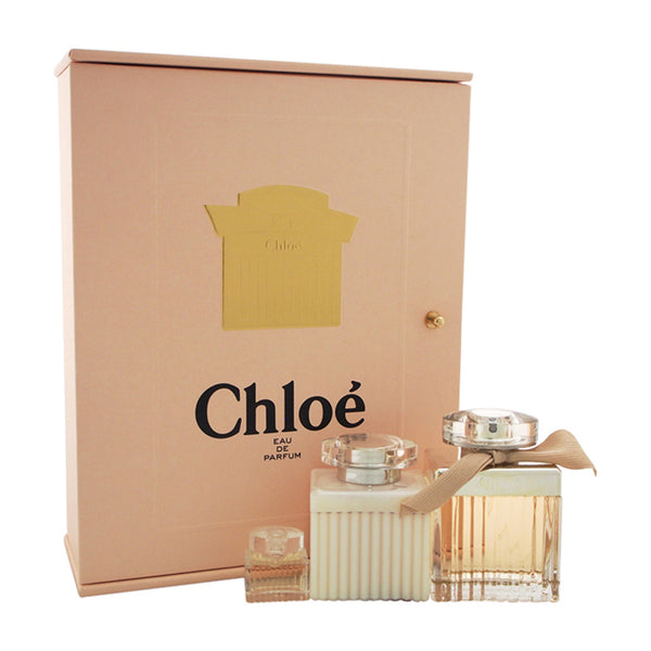 Chloe Chloe For Women - 3 Pc Gift Set Eau De Parfum Spray 5ml/0.16oz Eau De Parfum Splash (mini) 100ml/3.4oz Body Lotion 75ml/2.5oz