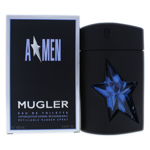Thierry Mugler (Mugler) Angel by Thierry Mugler for Men - 3.4 oz EDT Spray (Refillable Rubber Spray)