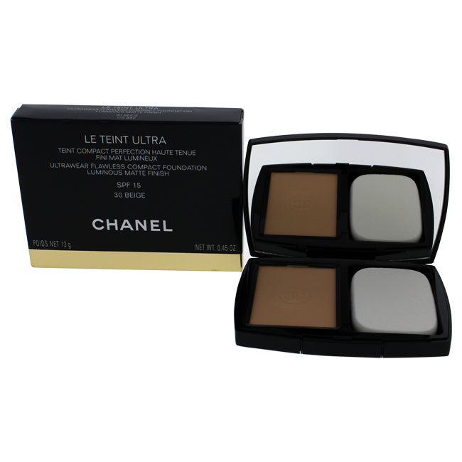 Chanel Le Teint Ultra Tenue Compact Foundation SPF 15 - 30 Beige by Chanel for Women - 0.45 oz Foundation