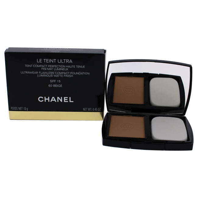 Chanel Le Teint Ultra Tenue Compact Foundation SPF 15 - 60 Beige by Chanel for Women - 0.45 oz Foundation