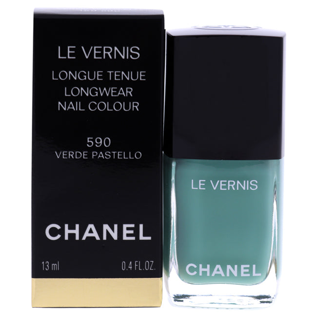 Chanel Le Vernis Longwear Nail Colour - 590 Verde Pastello by Chanel for Women - 0.4 oz Nail Polish