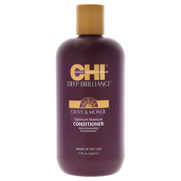 CHI Deep Brilliance Optimum Moisture Conditioner by CHI for Unisex - 12 oz Conditioner