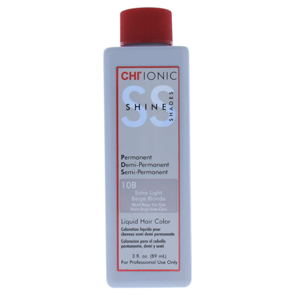 CHI Ionic Shine Shades Liquid Hair Color - 10B Extra Light Beige Blonde by CHI for Unisex - 3 oz Hair Color