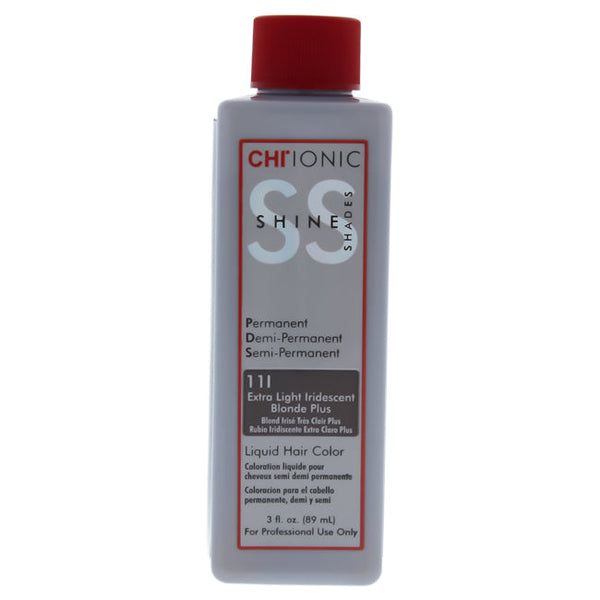 CHI Ionic Shine Shades Liquid Hair Color - 11I Extra Light Iridescent Blonde Plus by CHI for Unisex - 3 oz Hair Color