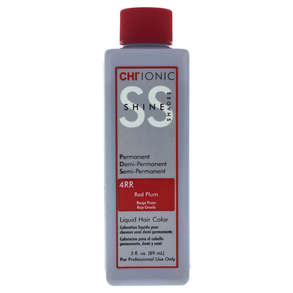 CHI Ionic Shine Shades Liquid Hair Color - 4RR Red Plum by CHI for Unisex - 3 oz Hair Color