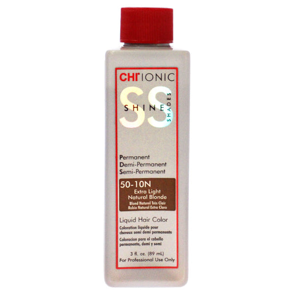 CHI Ionic Shine Shades Liquid Hair Color - 50-10N Extra Light Natural Blonde by CHI for Unisex - 3 oz Hair Color