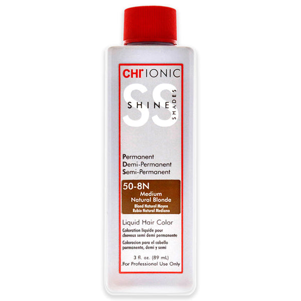 CHI Ionic Shine Shades Liquid Hair Color - 50-8N Medium Natural Blonde by CHI for Unisex - 3 oz Hair Color