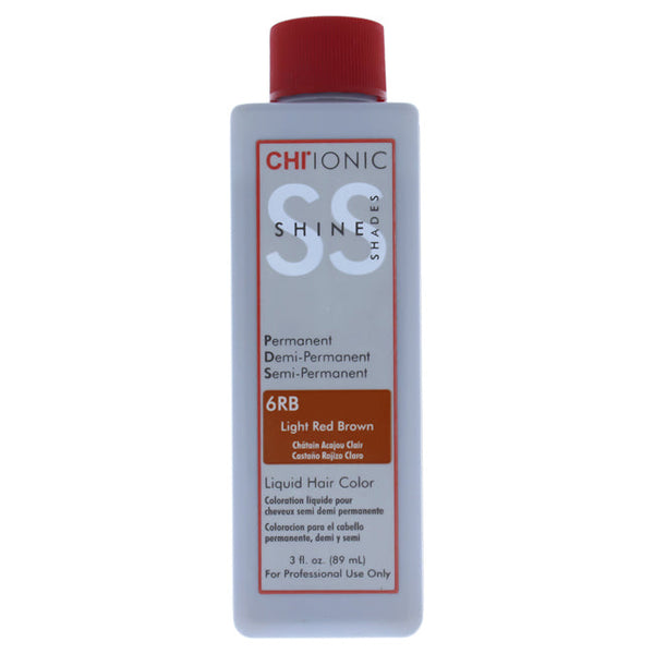 CHI Ionic Shine Shades Liquid Hair Color - 6RB Light Red Brown by CHI for Unisex - 3 oz Hair Color