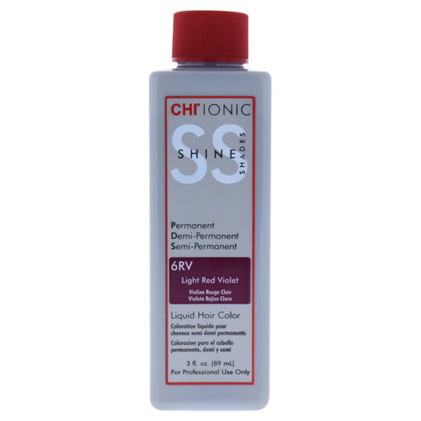 CHI Ionic Shine Shades Liquid Hair Color - 6RV Light Red Violet by CHI for Unisex - 3 oz Hair Color