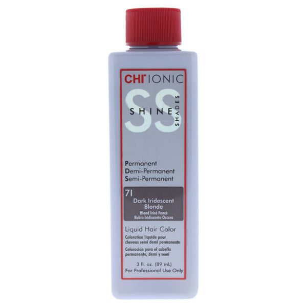 CHI Ionic Shine Shades Liquid Hair Color - 71 Dark Iridescent Blonde by CHI for Unisex - 3 oz Hair Color