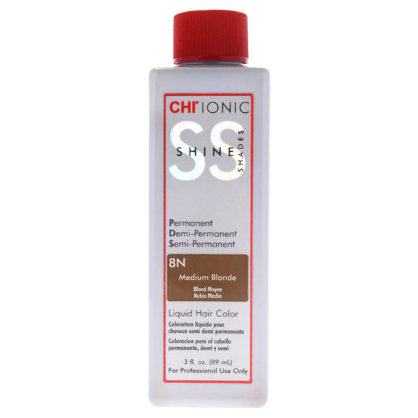 CHI Ionic Shine Shades Liquid Hair Color - 8N Medium Blonde by CHI for Unisex - 3 oz Hair Color