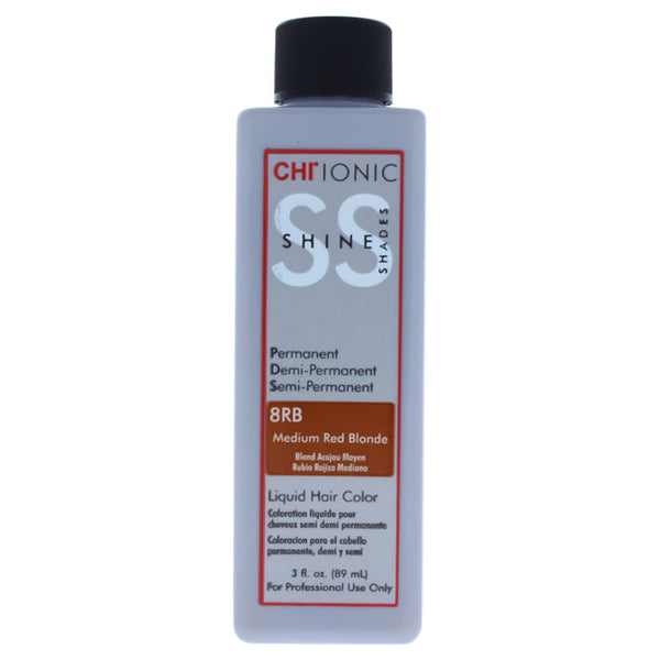 CHI Ionic Shine Shades Liquid Hair Color - 8RB Medium Red Blonde by CHI for Unisex - 3 oz Hair Color