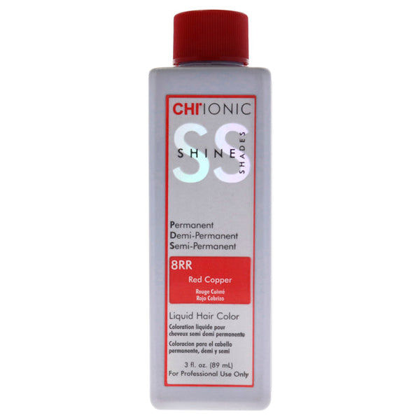 CHI Ionic Shine Shades Liquid Hair Color - 8RR Red Copper by CHI for Unisex - 3 oz Hair Color