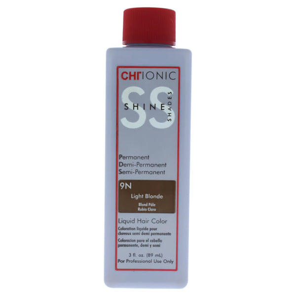 CHI Ionic Shine Shades Liquid Hair Color - 9N Light Blonde by CHI for Unisex - 3 oz Hair Color