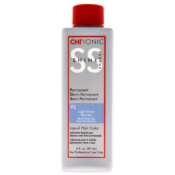 CHI Ionic Shine Shades Liquid Hair Color - 9S Light Silver Blonde by CHI for Unisex - 3 oz Hair Color