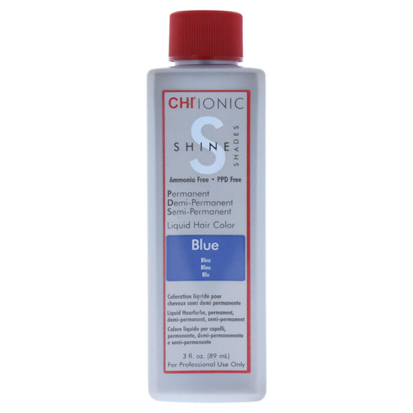 CHI Ionic Shine Shades Liquid Hair Color - Blue by CHI for Unisex - 3 oz Hair Color