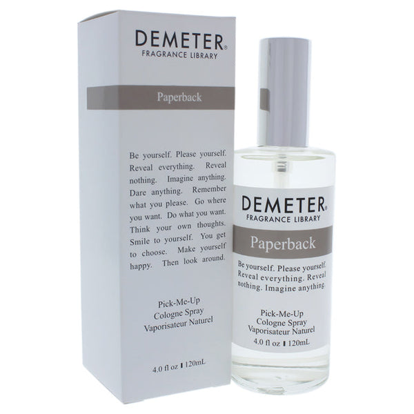 Demeter Paperback by Demeter for Unisex - 4 oz Cologne Spray