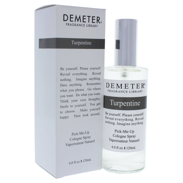 Demeter Turpentine by Demeter for Unisex - 4 oz Cologne Spray