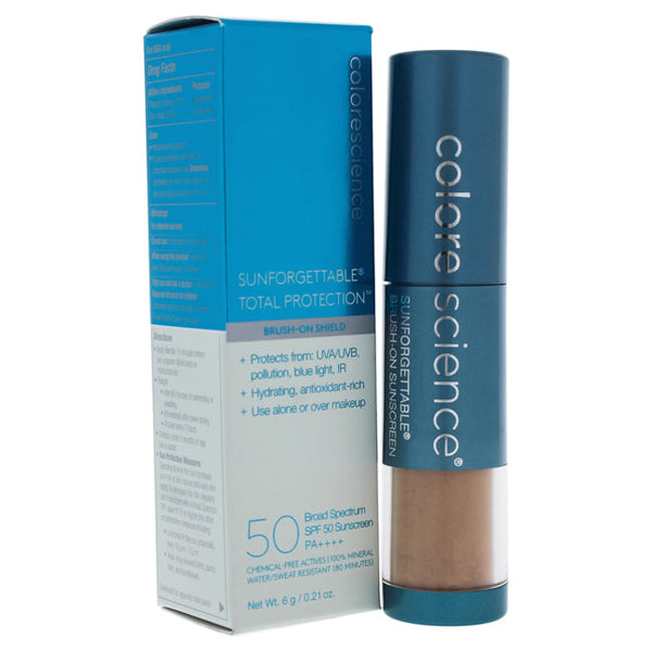 Colorescience Sunforgettable Total Protection Brush-On Shield SPF 50 - Deep by Colorescience for Women - 0.21 oz Sunscreen