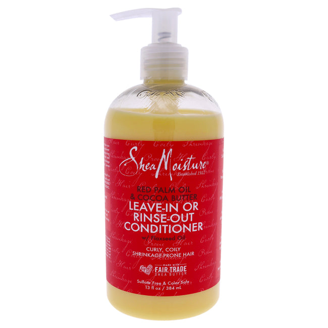 Shea Moisture Red Palm Oil and Cocoa Butter Leave-In Or Rinse-Out Conditioner by Shea Moisture for Unisex - 13 oz Conditioner