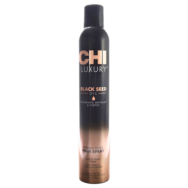 CHI Luxury Black Seed Oil Flexible Hold Hairspray by CHI for Unisex - 12 oz Hair Spray