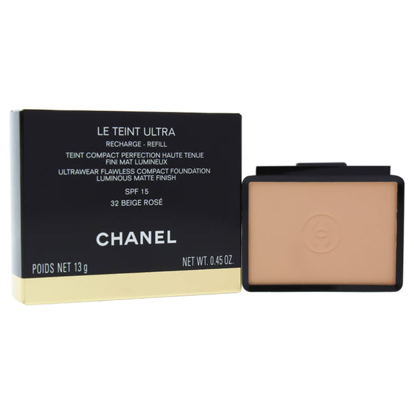 Chanel Le Teint Ultra Compact Foundation SPF 15 - 32 Beige by Chanel for Women - 0.4 oz Foundation (Refill)