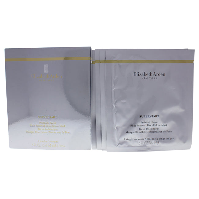 Elizabeth Arden Superstart Probiotic Boost Skin Renewal Biosellulose Mask by Elizabeth Arden for Women - 4 Pc Mask