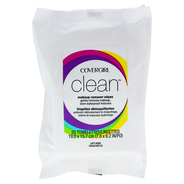 CoverGirl Clean Makeup Remover Wipes by CoverGirl for Women - 25 Count Wipes
