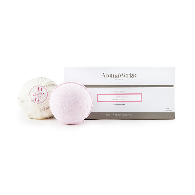 Aromaworks Nurture AromaBomb Duo by Aromaworks for Unisex - 2 x 8.81 oz Bath Bomb