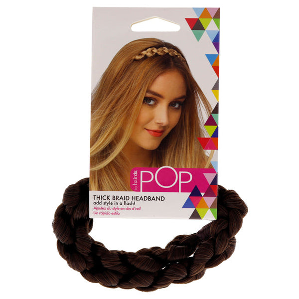 Hairdo Pop Thick Braid Headband - R10 Chestnut by Hairdo for Women - 1 Pc Hair Band