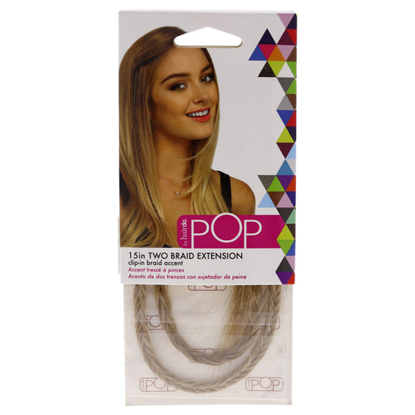 Hairdo Pop Two Braid Extension - R14 88H Golden Wheat by Hairdo for Women - 15 Inch Hair Extension