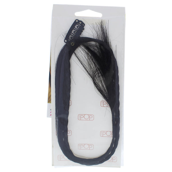 Hairdo Pop Two Braid Extension - R2 Ebony by Hairdo for Women - 15 Inch Hair Extension