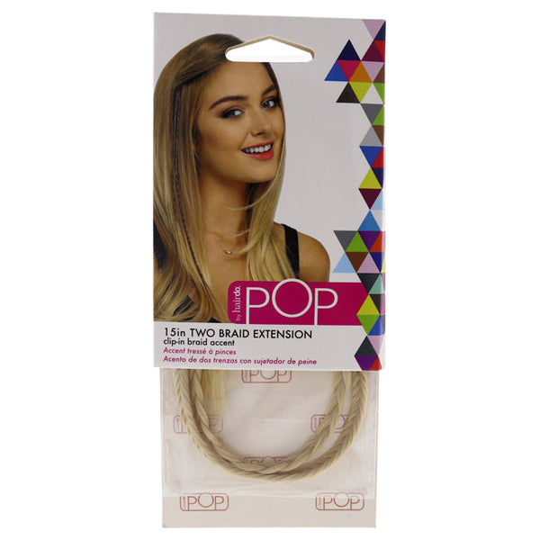 Hairdo Pop Two Braid Extension - R22 Swedish Blond by Hairdo for Women - 15 Inch Hair Extension