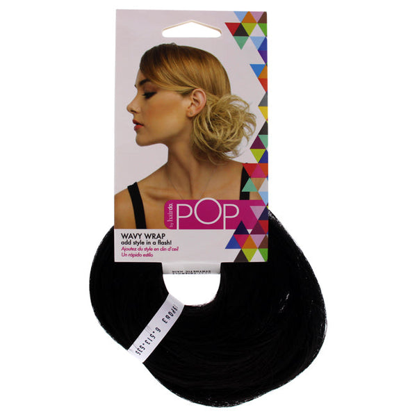Hairdo Pop Wavy Wrap - R2 Ebony by Hairdo for Women - 1 Pc Hair Wrap