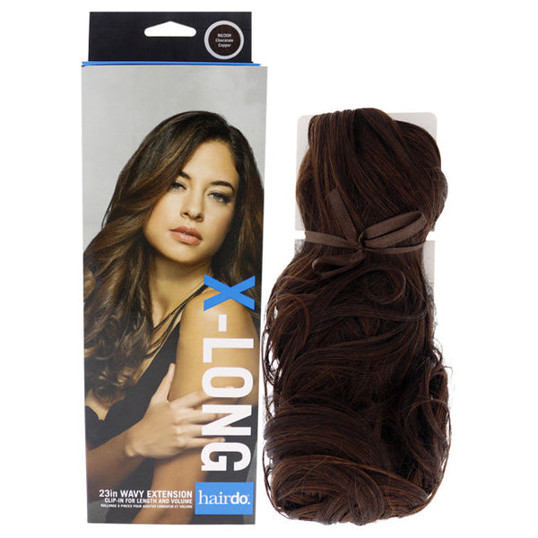 Hairdo Wavy Extension - R6 30H Chocolate Copper by Hairdo for Women - 23 Inch Hair Extension