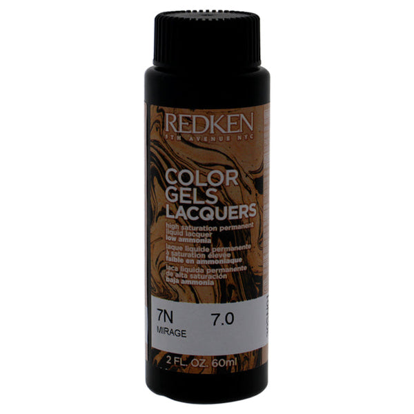 Redken Color Gels Lacquers Haircolor - 7N Mirage by Redken for Unisex - 2 oz Hair Color