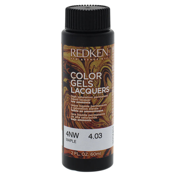 Redken Color Gels Lacquers Haircolor - 4NW Maple by Redken for Unisex - 2 oz Hair Color