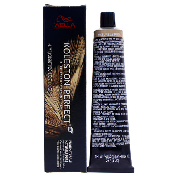 Wella Koleston Perfect Permanent Creme Hair Color - 8 03 Light Blonde-Natural Gold by Wella for Unisex - 2 oz Hair Color