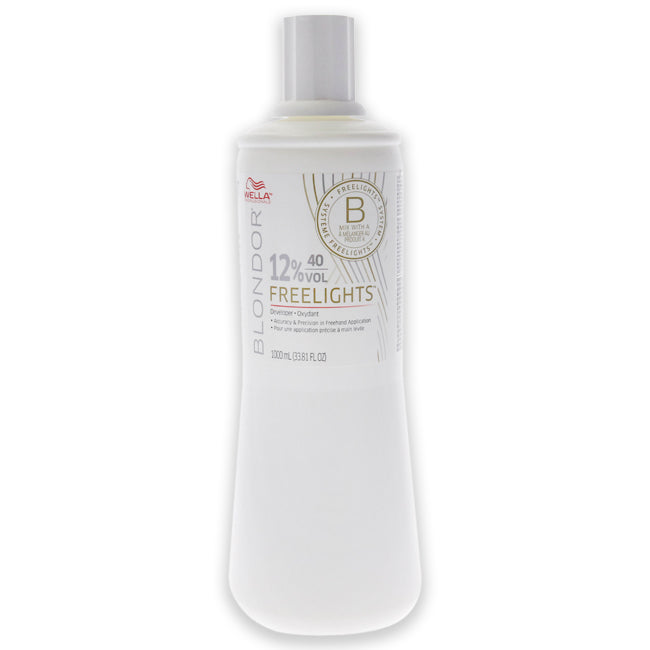 Wella Blondor Freelights Developer 12 Percent 40 Vol by Wella for Unisex - 32 oz Lightener