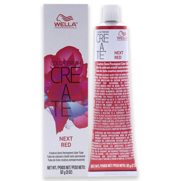 Wella Color Fresh Create Semi-Permanent Color - Next Red by Wella for Unisex - 2 oz Hair Color